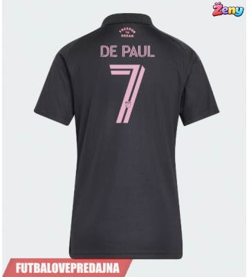 Lacne Ženy Futbalové dres Inter Miami Rodrigo De Paul #7 2026-27 Krátky Rukáv - Preč